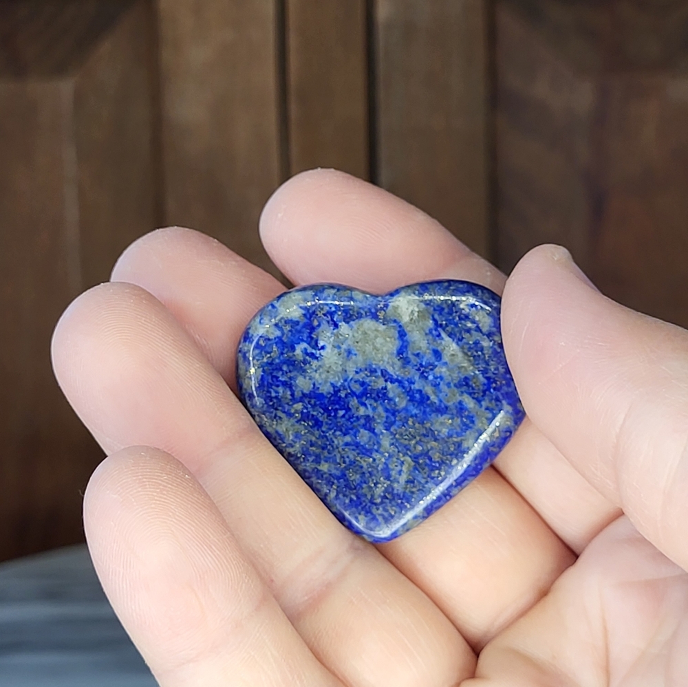 Lapis Lazuli Heart-Shaped Stone - Picture 7 of 7